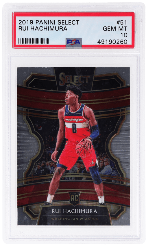 2019 Panini Select Concourse Rui Hachimura #51 PSA 10
