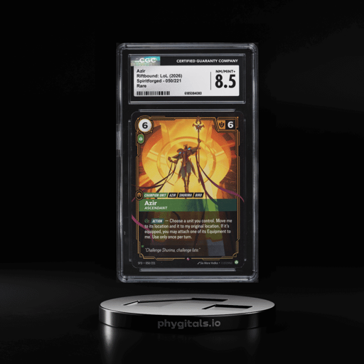 2026 Riftbound League Of Legends LoL Spiritforged Azir #050 CGC 8.5 NM-MT+