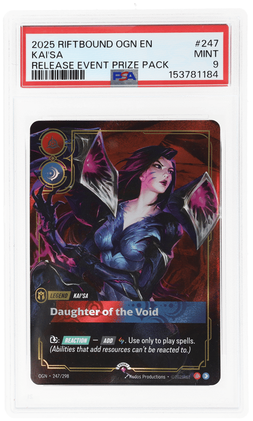 2025 Riftbound League of Legends Origins Release Event Prize Pack Kai'sa #247 PSA 9