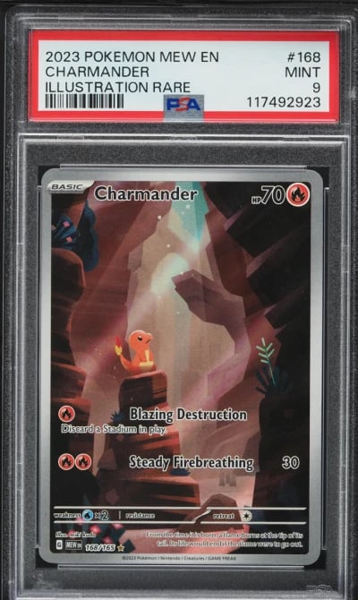 2023 Pokemon Scarlet & Violet 151 IR Charmander #168 PSA 9 MINT