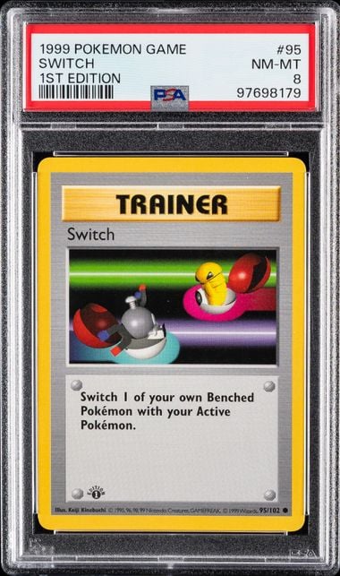 1999 POKEMON GAME #95 SWITCH 1ST EDITION PSA 8