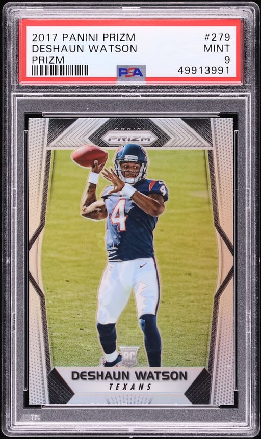 2017 Panini Prizm Silver Deshaun Watson ROOKIE #279 PSA 9 MINT