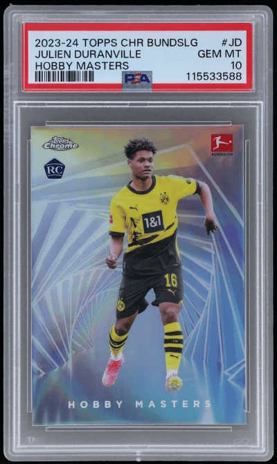 2023 Topps Chrome Bundesliga Hobby Masters Julien Duranville #HM-JD PSA 10