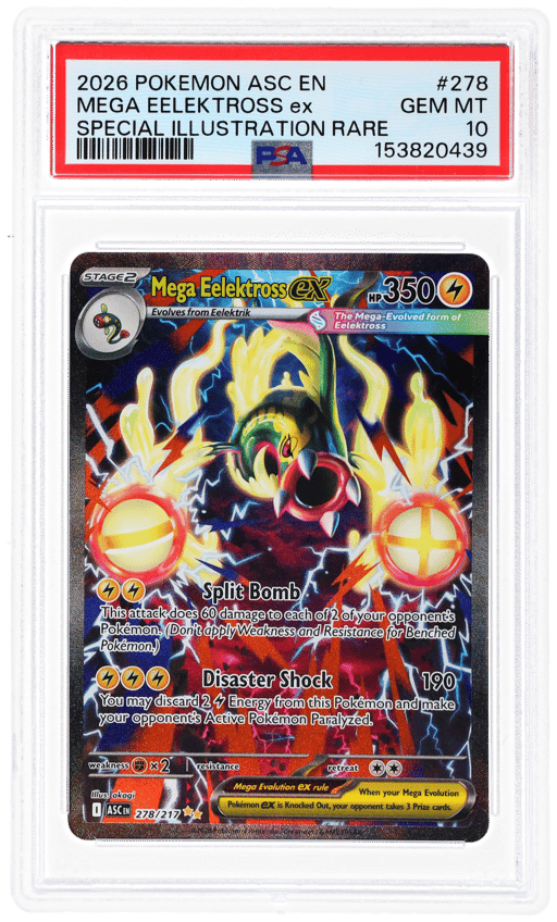 2026 Pokemon Mega Evolution Ascended Heroes Special Illustration Rare Mega Eelektross Ex #278 PSA 10
