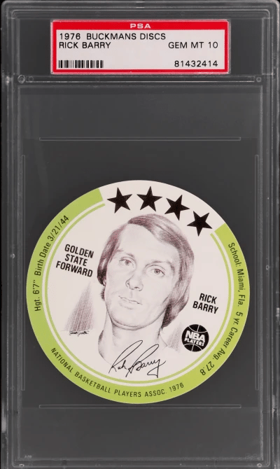 1976 Buckmans Discs Rick Barry #