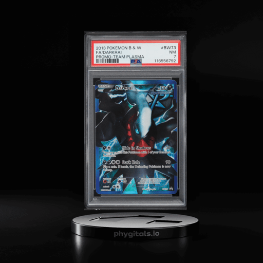 2013 Pokemon Black & White Black Star Promo Team Plasma Full Art Darkrai #BW73 PSA 7 NRMT