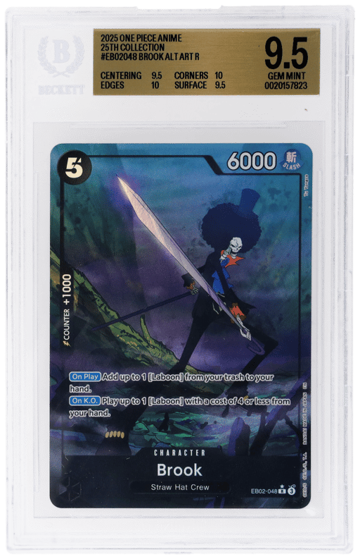 2025 One Piece Card Game Anime 25th Collection Alternate Art Brook #EB02048 BGS 9.5