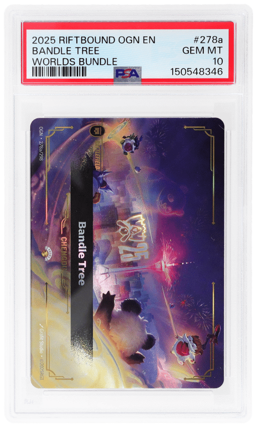 2025 League of Legends Riftbound Worlds Bundle Chengdu Bandle Tree #278a PSA 10