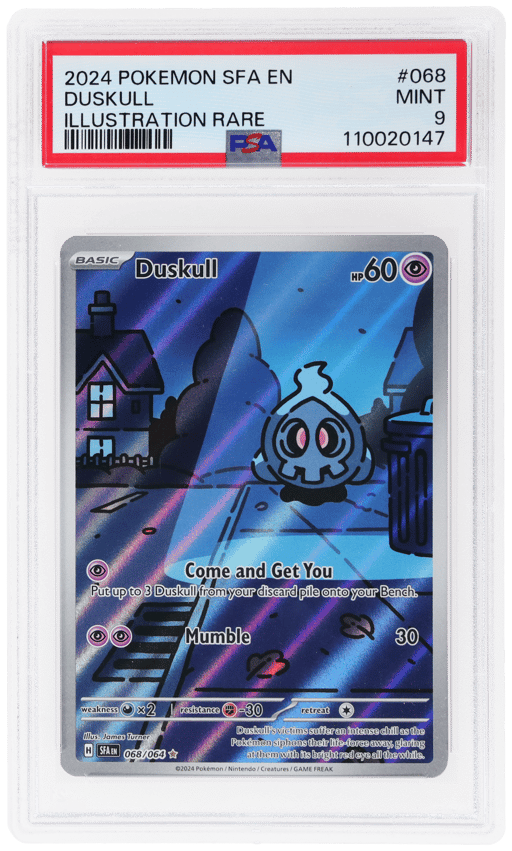 2024 Pokemon Scarlet and Violet Shrouded Fable Illustration Rare Duskull #68 PSA 9