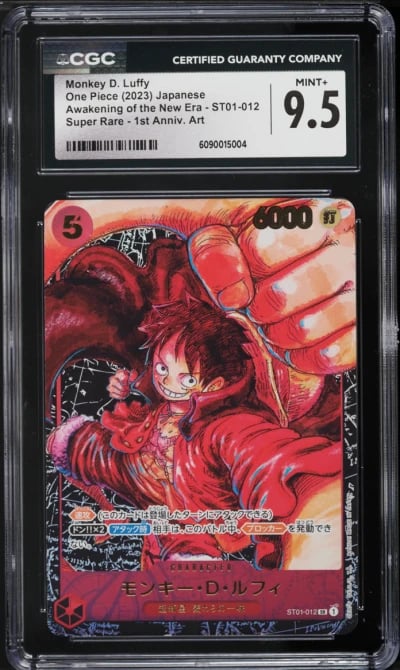 2023 One Piece Japanese Awakening Of The New Era Monkey D Luffy #ST01-012 CGC 9.5 MINT+
