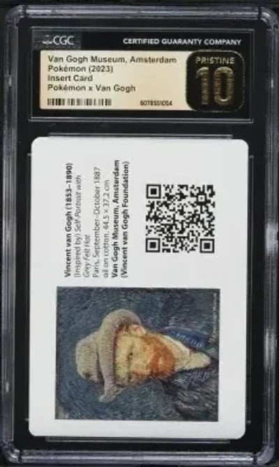 2023 Pokemon X Van Gogh Museum Amsterdam Insert Card CGC 10 PRISTINE
