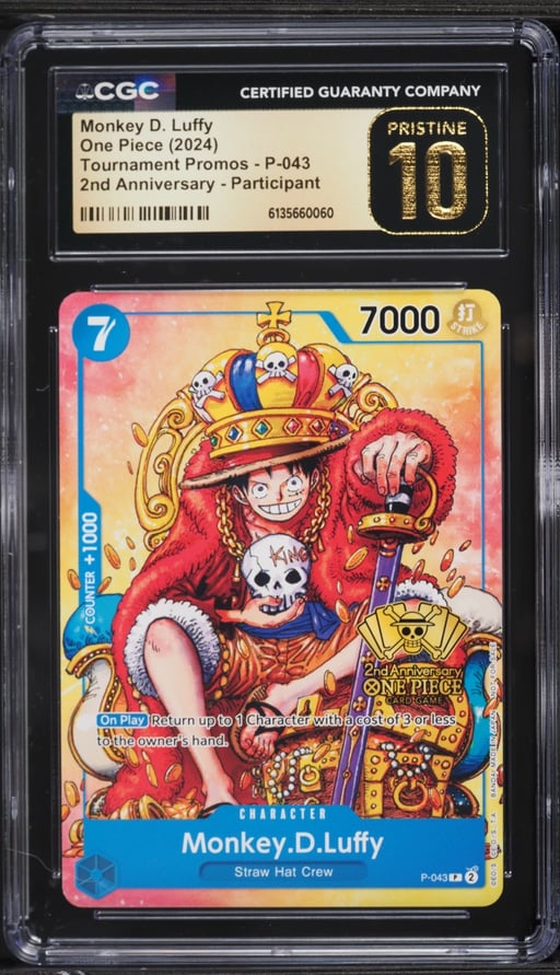 2024 One Piece Promo 2nd Anniversary Participation Monkey D. Luffy #P-043 CGC 10 PRISTINE