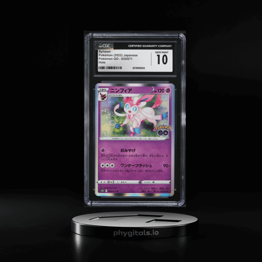 2022 Pokemon Japanese Sword & Shield Pokemon GO Holo Sylveon #35 CGC 10 GEM MINT