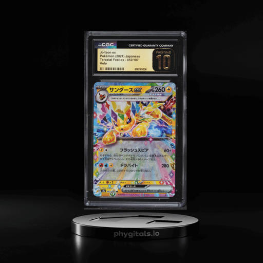 2024 Pokemon Japanese Scarlet & Violet Terastal Fest Ex Holo Jolteon EX #52 CGC 10 PRISTINE