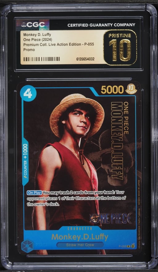 2024 One Piece Promo Premium Live Action Edition Monkey D. Luffy #P-055 CGC 10 PRISTINE