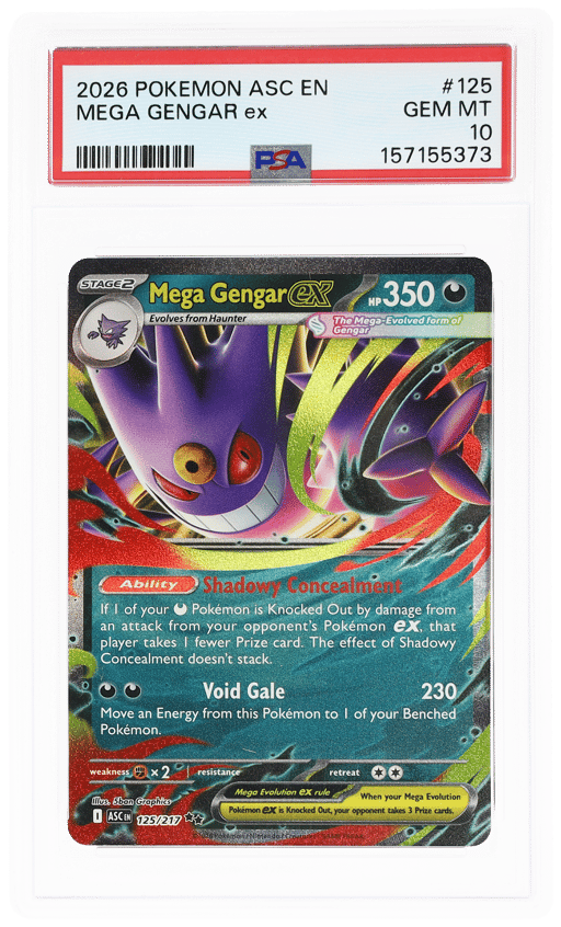 2026 Pokemon Mega Evolution Ascended Heroes Mega Gengar Ex #125 PSA 10