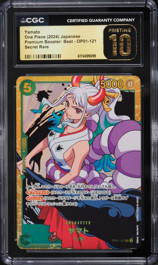 2024 One Piece Japanese Premium Booster Best SEC Yamato #OP01-121 CGC 10 PRISTINE