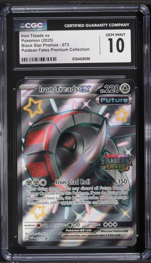 2025 Pokemon SV Black Star Promo Paldean Fates Premium Collection Iron Treads ex #73 CGC 10 GEM