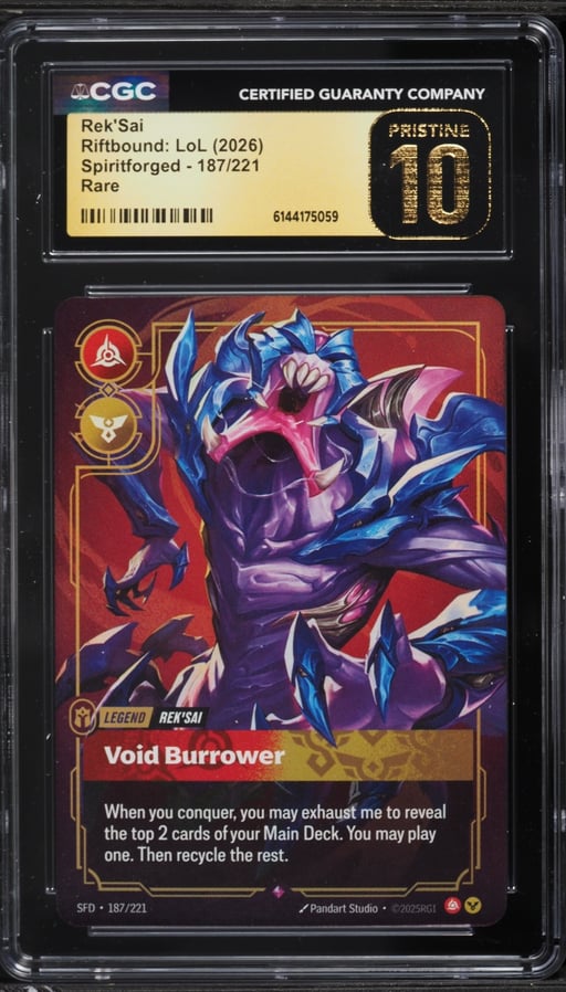 2026 Riftbound: LoL Spiritforged Rek'Sai #187 CGC 10 PRISTINE