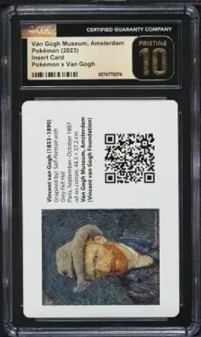 2023 Pokemon X Van Gogh Museum Amsterdam Insert Card CGC 10 PRISTINE