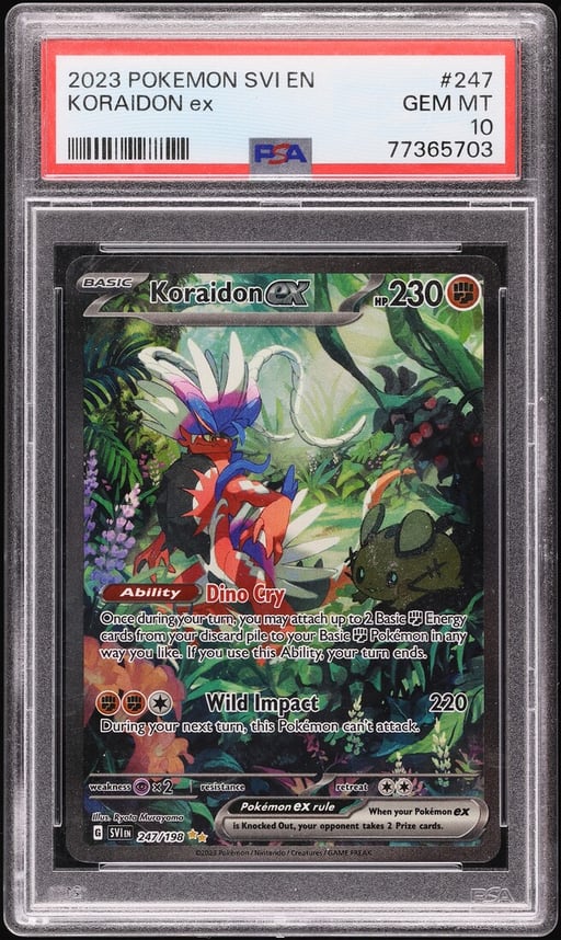 2023 Pokemon Scarlet & Violet SIR Koraidon ex #247 PSA 10 GEM MINT