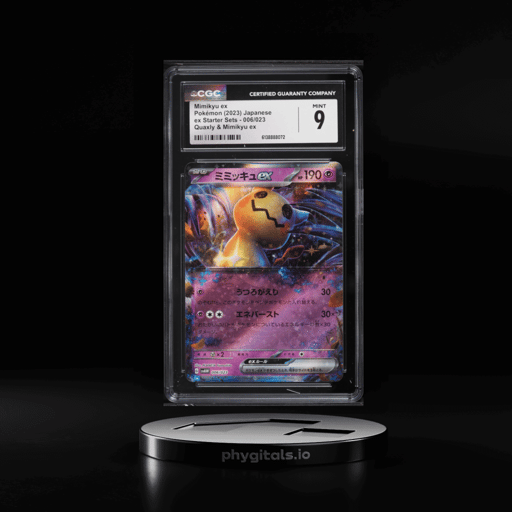 2023 Pokemon Japanese Scarlet & Violet Starter Sets Quaxly Holo Mimikyu EX #6 CGC 9 MINT