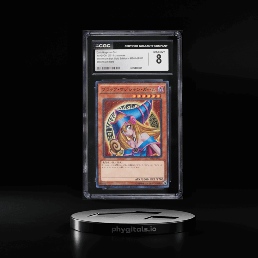 2015 Yu-Gi-Oh! Japanese Millennium Box Gold Edition Dark Magician Girl #MB01-JP011 CGC 8 NM-MT