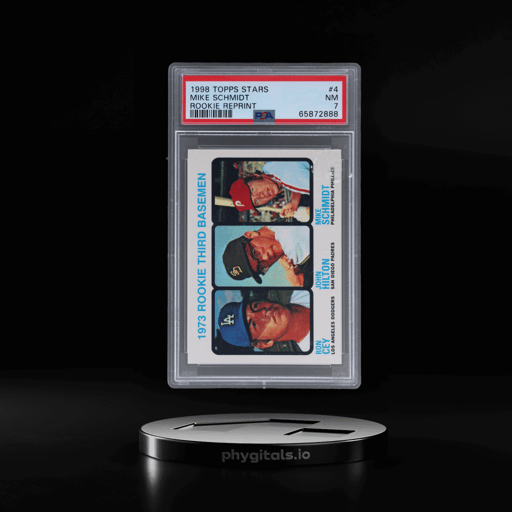 1998 Topps Stars Rookie Reprint John Hilton/Mike Schmidt/Ron Cey #4 PSA 7