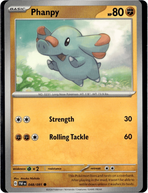 2024 Phanpy #48 Paldean Fates