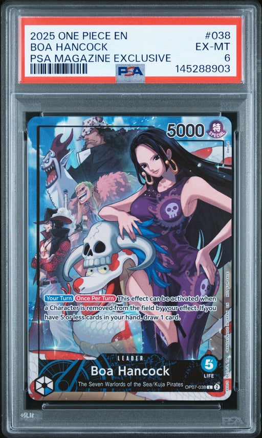 2025 ONE PIECE PROMOS 038 BOA HANCOCK PSA MAGAZINE EXCLUSIVE PSA 6