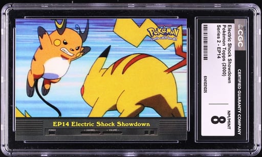 2000 Topps Pokemon Series 2 Electric Shock Showdown #EP14 CGC 8 NM-MT
