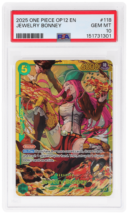 2025 One Piece Legacy of the Master Jewelry Bonney #OP12-118 PSA 10