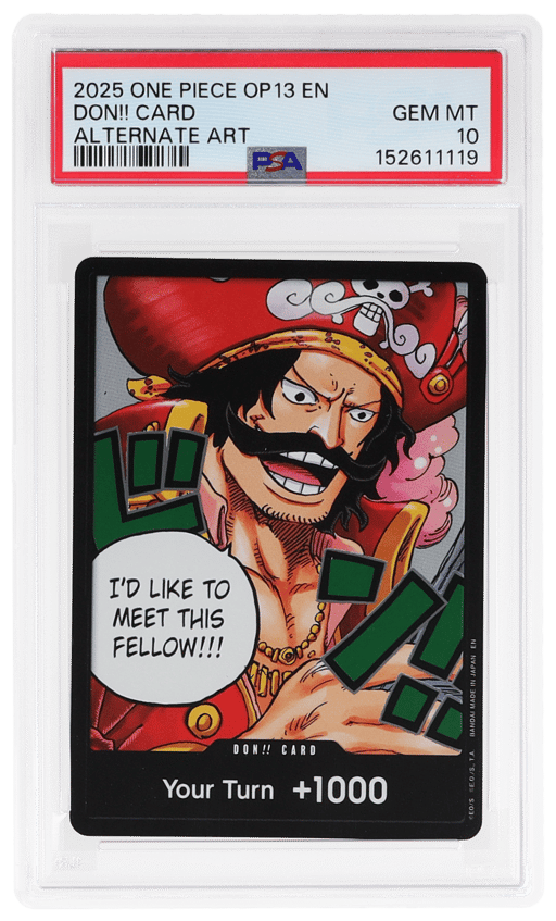 2025 One Piece Carrying On His Will Alternate Art Don Card # PSA 10
