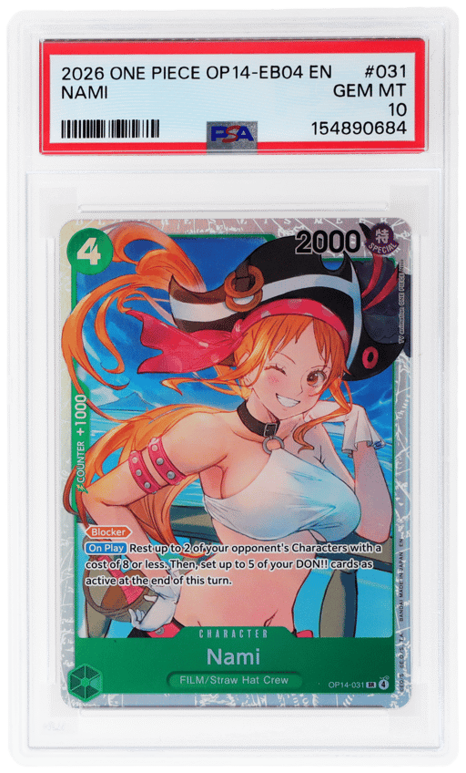 2026 One Piece the Azure Sea's Seven Nami #OP14031 PSA 10
