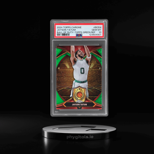 2024 Topps Chrome Ball of Duty Green Refractor Jayson Tatum #BOD-4 PSA 10