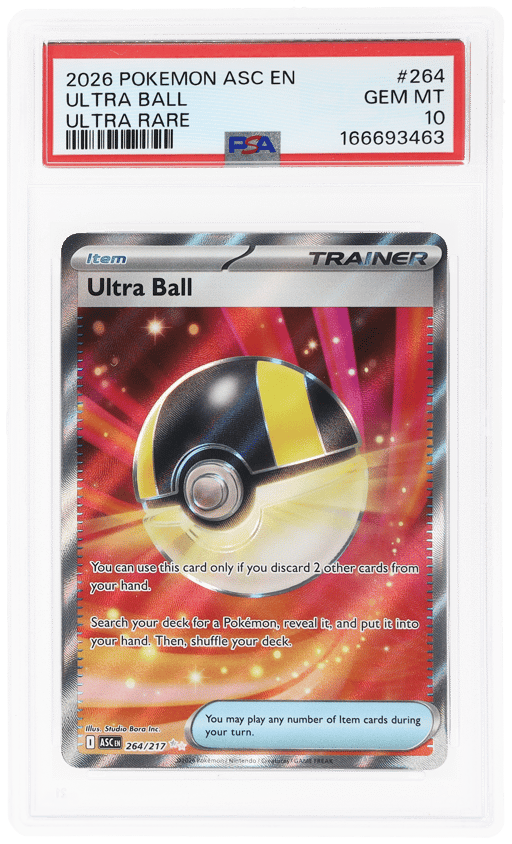 2026 Pokemon Mega Evolution Ascended Heroes Ultra Rare Ultra Ball #264 PSA 10