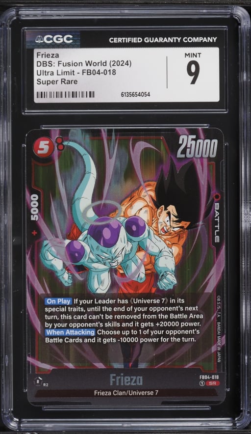 2024 Dragon Ball Super Japanese Fusion World Ultra Frieza #FB04-018 CGC 9 MINT