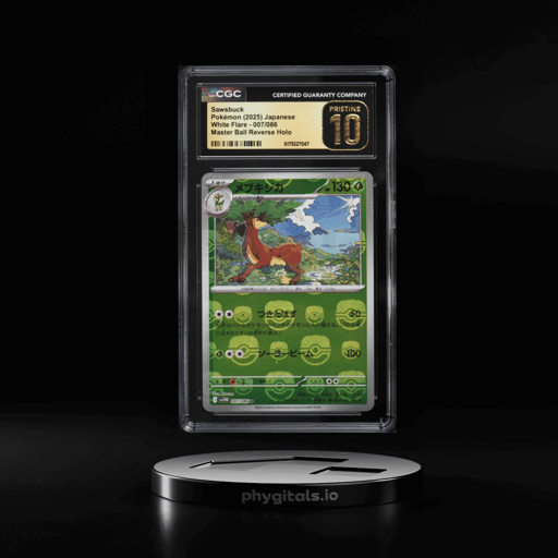 2025 Pokemon Japanese SV White Flare Master Ball Reverse Holo Sawsbuck #7 CGC 10 PRISTINE