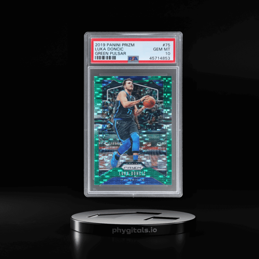 2019 Panini Prizm Green Pulsar Luka Doncic #75 4/25 PSA 10