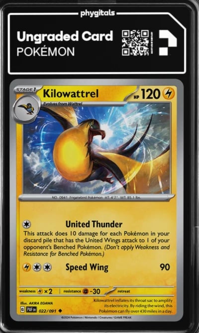 2024 Kilowattrel Paldean Fates #