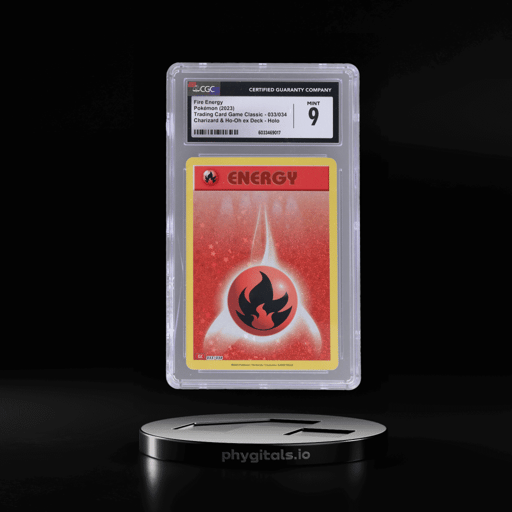 2023 Pokemon Trading Card Game Classic Charizard and Ho Oh Ex Deck Holo Fire Energy #33 CGC 9