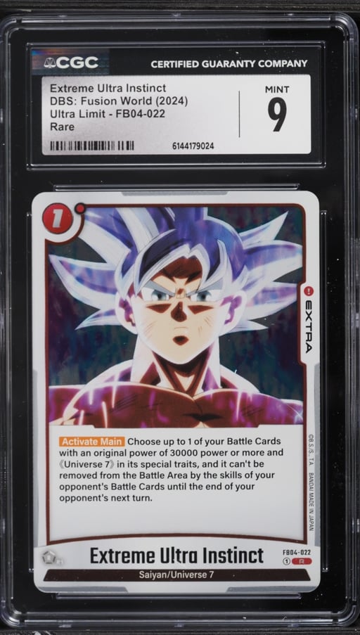 2024 Dragon Ball Super Fusion World Ultra Limit Extreme Ultra Instinct CGC 9 MINT