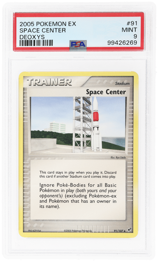 2005 Pokemon Ex Deoxys Space Center #91 PSA 9
