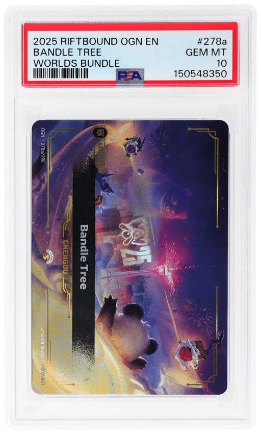 2025 League of Legends Riftbound Worlds Bundle Chengdu Bandle Tree #278a PSA 10