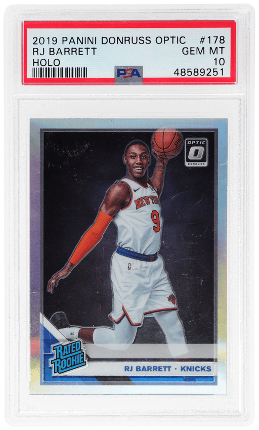 2019 Donruss Optic Rated Rookie Holo RJ Barrett #178 PSA 10