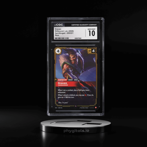 2026 Riftbound League Of Legends LOL Spiritforged Draven #020 CGC 10 GEM MINT