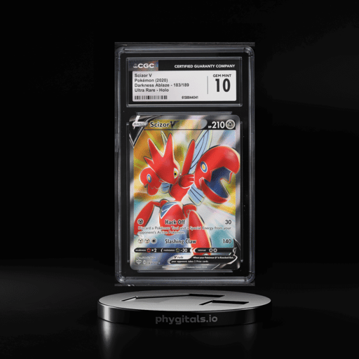 2020 Pokemon Sword & Shield Darkness Ablaze Full Art Scizor V #183 CGC 10 GEM MINT
