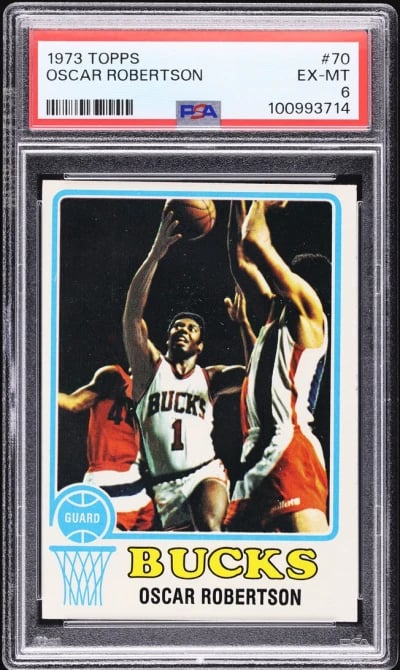 1973 Topps Basketball Oscar Robe