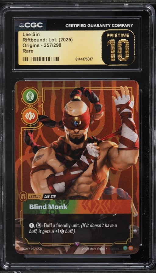 2025 Riftbound League Of Legends LoL Origins Lee Sin #257 CGC 10 PRISTINE