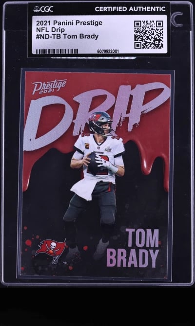 2021 Panini Prestige NFL Drip Tom Brady #ND-TB CGC AUTH